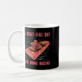 Mug Passionné de course de dragage de bateau à grande (Gauche)