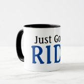Mug Passionné de vélo, faut juste rouler (Devant gauche)