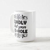 Mug Passive Agressive Café Lover Calme S'Il Vous Plaît (Devant gauche)