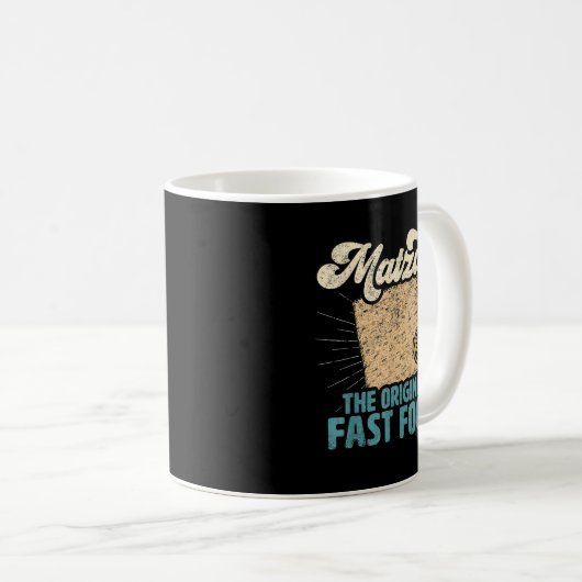 Mug Passover Matzah L'original Fast Food Funny Seder (Devant droit)