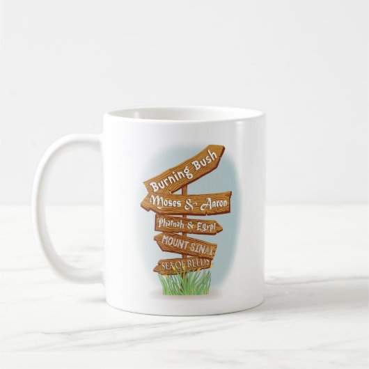 Mug Passover "Signes de cette époque" 11 oz de café Mu (Gauche)