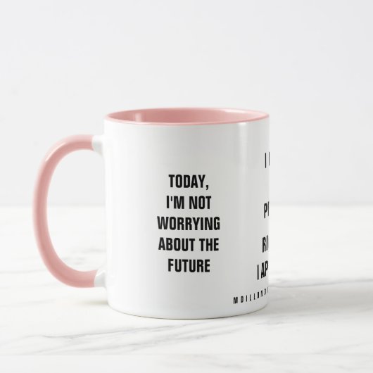 Mug Past Present Future Affirmation (Gauche)