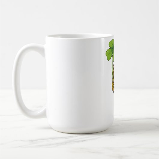 Mug Pasta Polo – Lucky with Clover -Shirt (Gauche)
