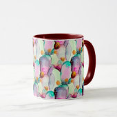 Mug Pastel Aquarelle Cactus Fleurs Motif du désert (Devant droit)