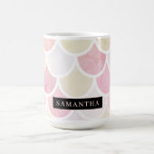 Mug Pastel Aquarelle Sirène Motif avec nom (Centre)