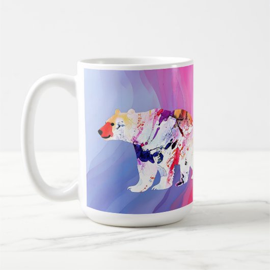 Mug Pastel Arctic Explorer en aquarelle (Gauche)