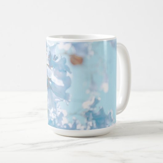 Mug Pastel Bleu Doux Jacaranda Arbre Fleurs Fleurs (Devant droit)