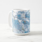 Mug Pastel Bleu Doux Jacaranda Arbre Fleurs Fleurs (Devant gauche)