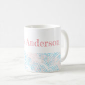 Mug Pastel bleu & rose (Devant droit)