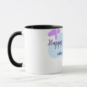 Mug Pastel blue clouds stars purple happy birthday nam (Gauche)