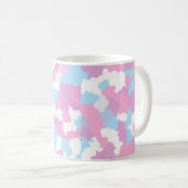 Mug Pastel Camouflage Motif d'art Abstrait (Devant droit)
