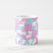Mug Pastel Camouflage Motif d'art Abstrait (Centre)