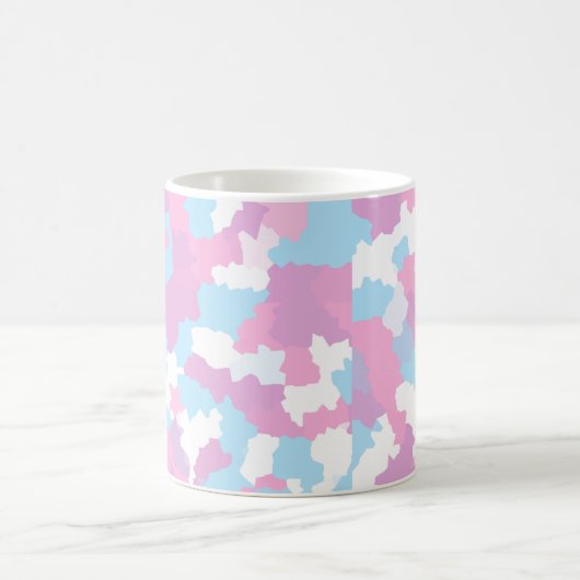 Mug Pastel Camouflage Motif d'art Abstrait (Centre)