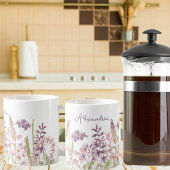 Mug Pastel Champ de Monogramme Fleur sauvage