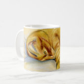 Mug Pastel Chat - Pose Relaxante Tabby Orange (Devant gauche)