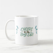 Mug Pastel "Cheer To The Best Dad" For Father's Day (Gauche)