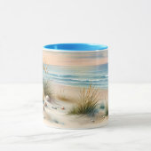 Mug Pastel Coastal Dunes Watercolor (Centre)