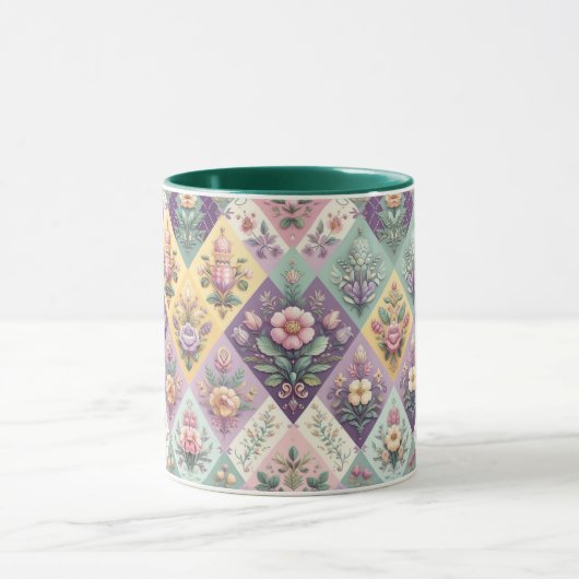 Mug Pastel coloré Jacquard Pâques/Printemps (Centre)