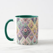 Mug Pastel coloré Jacquard Pâques/Printemps (Gauche)