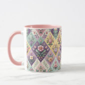 Mug Pastel coloré Jacquard Pâques/Printemps (Gauche)