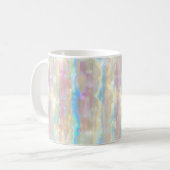 Mug Pastel Colors Shimmering Iridescent Stripes Patter (Devant gauche)