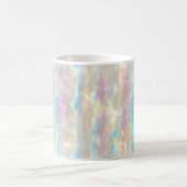 Mug Pastel Colors Shimmering Iridescent Stripes Patter (Centre)