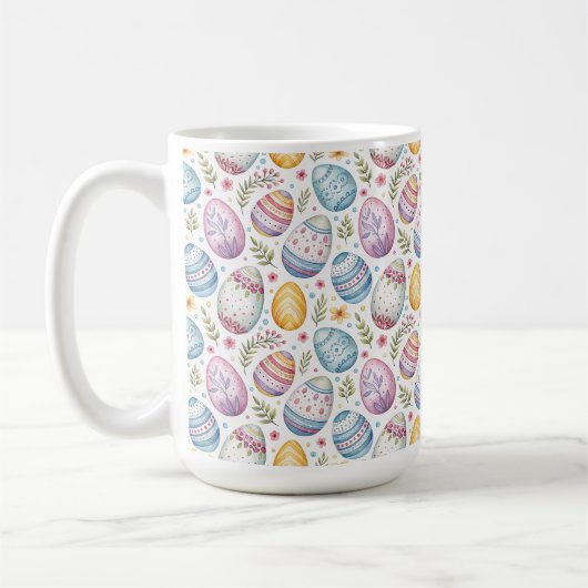 Mug Pastel Easter Egg Pattern (Gauche)