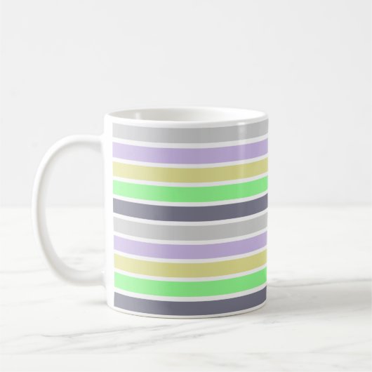 Mug Pastel et rayures blanches (Gauche)