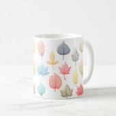 Mug Pastel Feuilles (Devant droit)