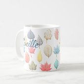 Mug Pastel Feuilles (Devant gauche)