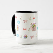 Mug Pastel Floral Book Aesthetic  (Devant gauche)