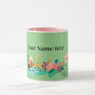 Mug Pastel Floral Design Modèle,