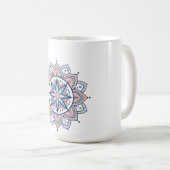 Mug Pastel Floral Mandala complexe (Devant droit)