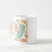 Mug Pastel Floral Vines et Feuilles sur Arrière - plan (Devant gauche)
