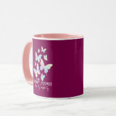 Mug Pastel Galaxy Butterflies Dreamy Aesthetic (Devant gauche)