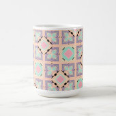 Mug Pastel Geometric Tile Pattern | Pink Mint Purple (Centre)