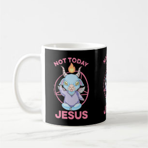 Mug Pastel Goth Baby Baphomet Pas aujourd'hui Jésus An