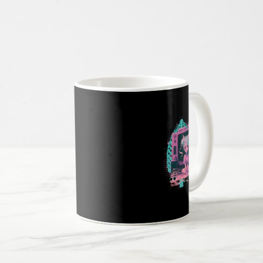 Mug Pastel Goth Kawaii Déplaisant Menhera Sad Anime D (Devant droit)