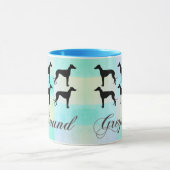Mug Pastel Greyhound Silhouette (Centre)
