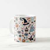 Mug Pastel Halloween Motif Avec Fantôme Citrouille (Devant gauche)