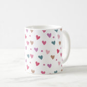 Mug Pastel Hearts Full Wrap (Devant droit)