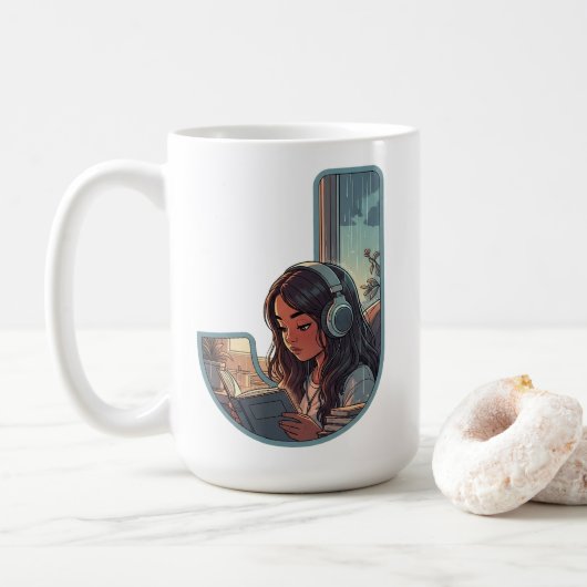 Mug Pastel J avec Lo-Fi Girl (Avec donut)