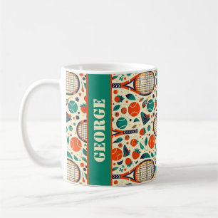 Mug Pastel Jaune 🎾 Tennis Vintage Délice 🎾