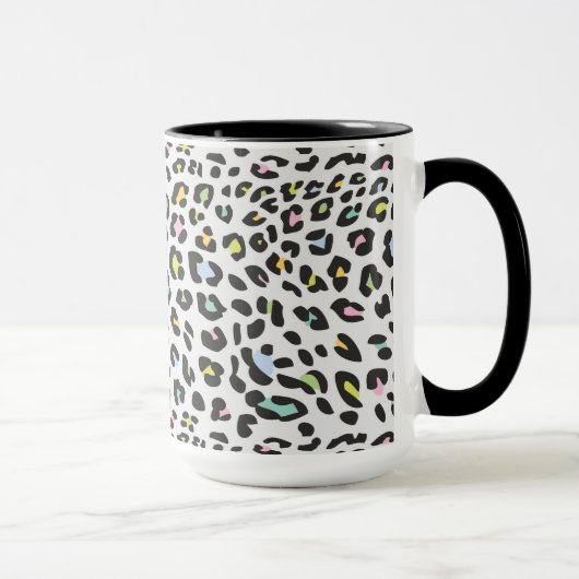 Mug Pastel Leopard Spot Motif (Droite)