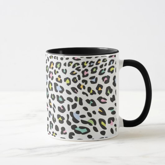 Mug Pastel Leopard Spot Motif (Droite)