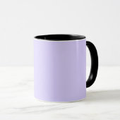 Mug Pastel Lilac couleur solide | Classique | Élégant (Devant droit)