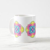 Mug Pastel Lumineux Lotus Rangoli (Devant gauche)