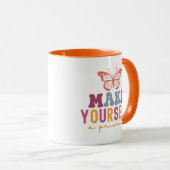 Mug Pastel "Make Yourself a Priority" Self Care (Devant droit)