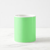 Mug Pastel Mint Vert Solide Couleur Personnalisée (Centre)