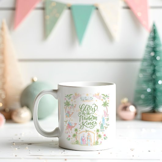 Mug Pastel Nativity | Glory to the Newborn King